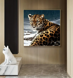 Diamond Painting Raubkatze Leopard